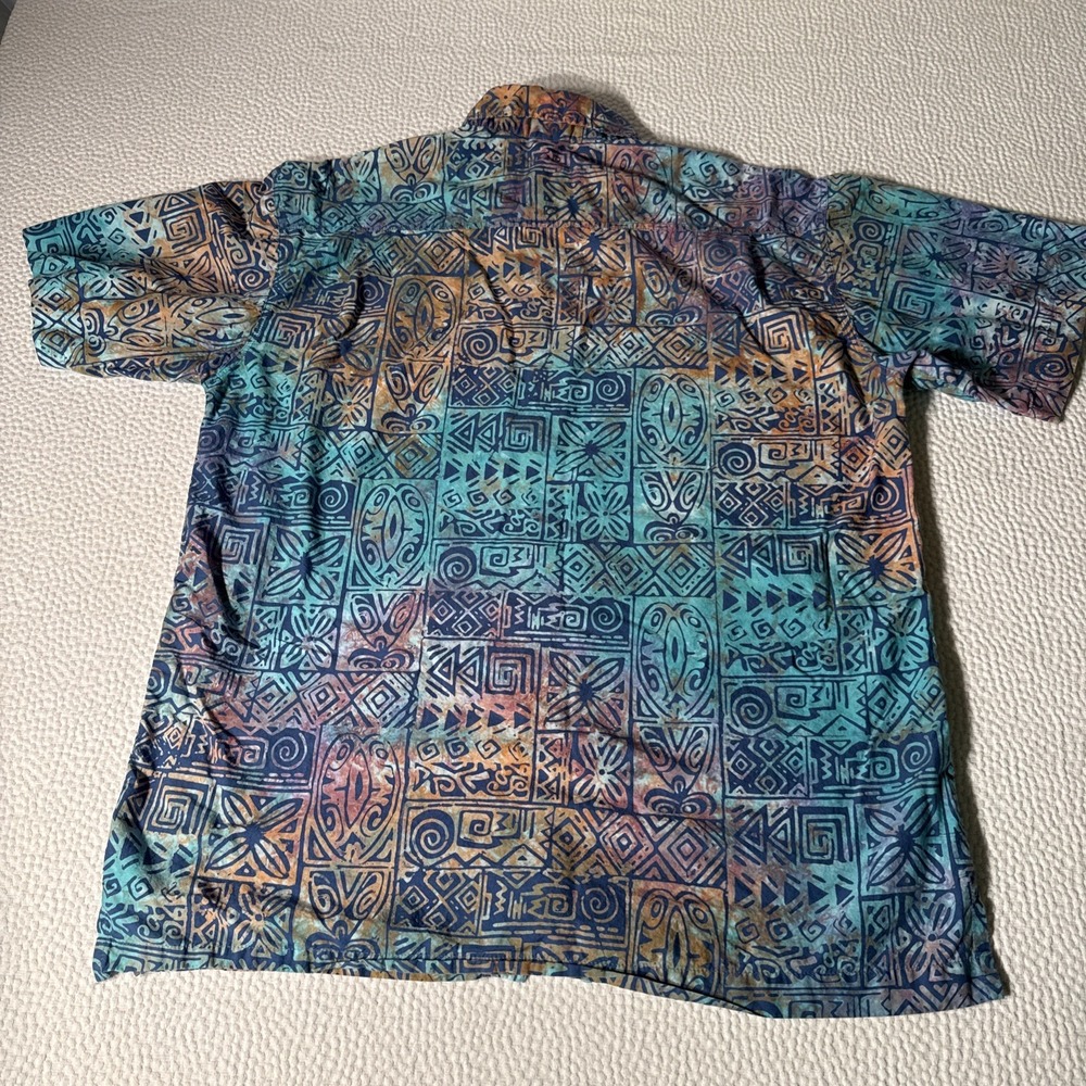 Rum Reggae Shirt Men XL Hawaiian Aloha Colorful Short Sleeve - Picture 8 of 8